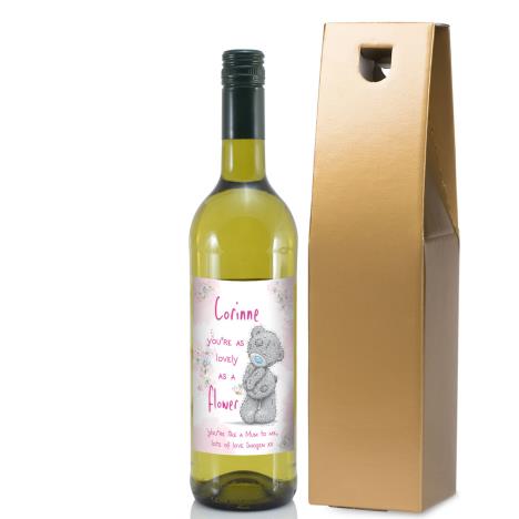 Personalised Me to You Lovely As A Flower White Wine Extra Image 3